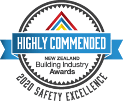 Highly Commended 2020 Safety Excellence - New Zealand Building Industry Award